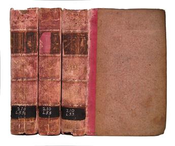 LEIBNIZ, GOTTFRIED WILHELM VON. Tentamina theodicaeae de bonitate Dei, libertate hominis, et origine mali.  3 vols.  1739